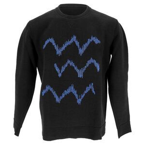 Lanvin Printed Sweater in Black Cotton